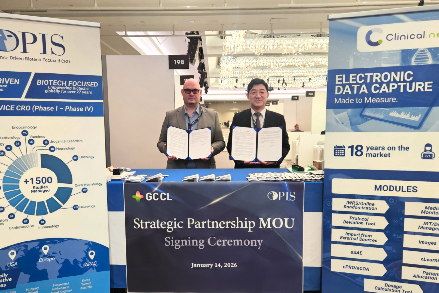 지씨씨엘, OPIS와 글로벌 임상시험 역량 강화 위해 전략적 업무협약 체결